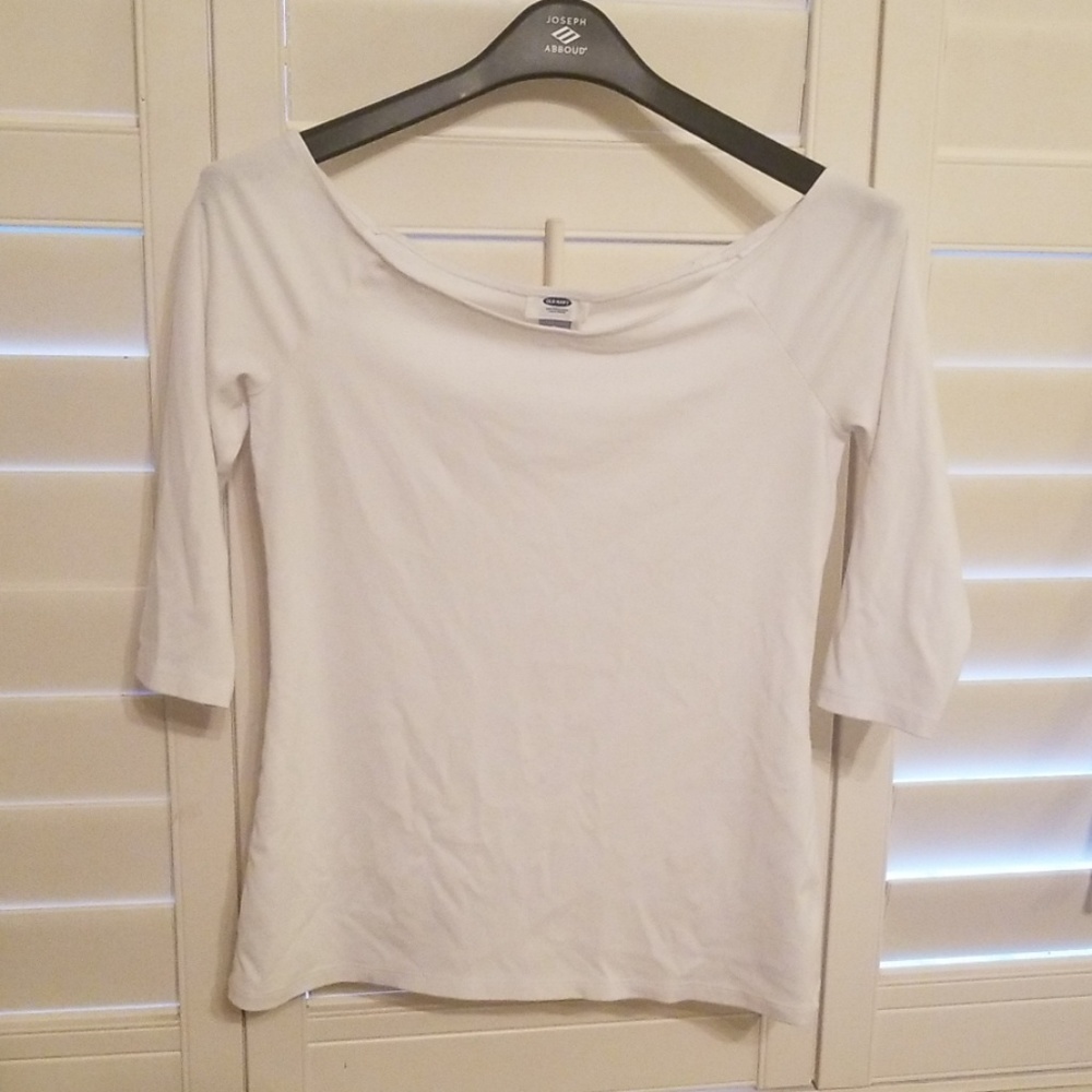 Top 3/4 sleeve boat neck